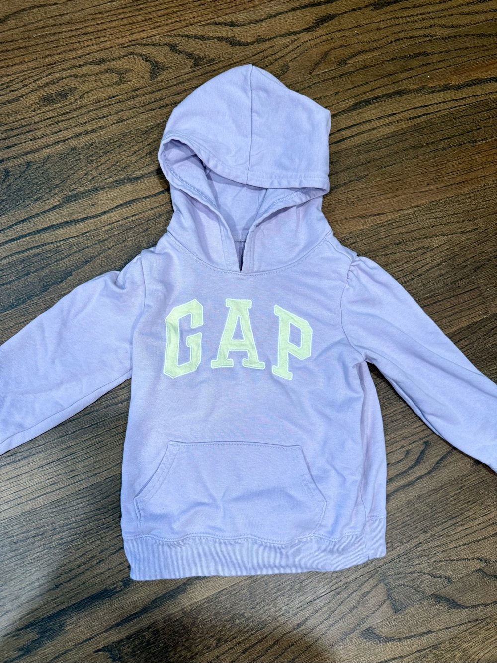 GAP Lilac Hoodie with Yellow Logo - Kids Pullover